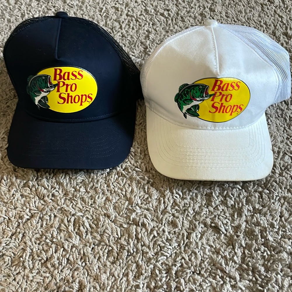 2 bass pro shop hats